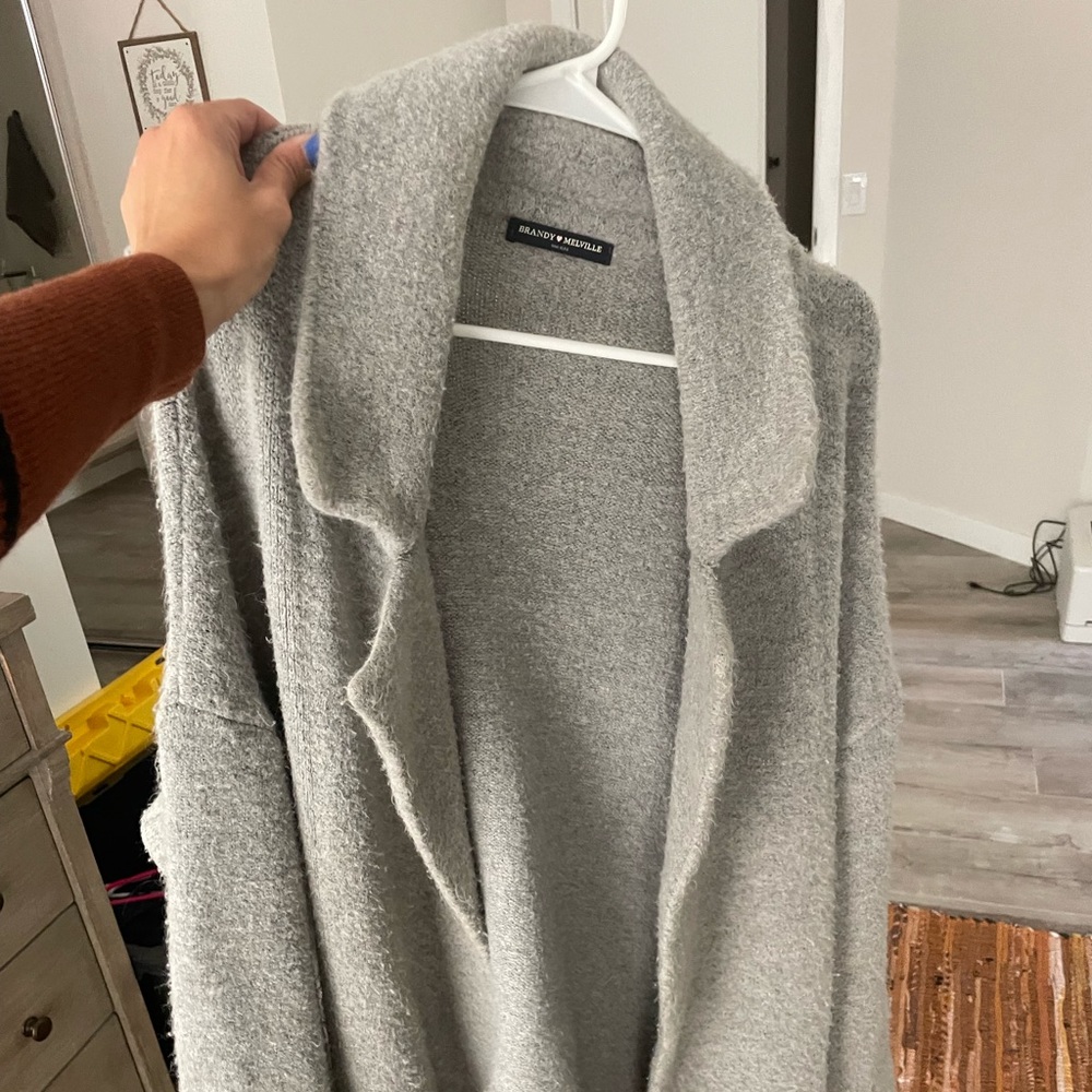 Brandy Melville gray coat size S
